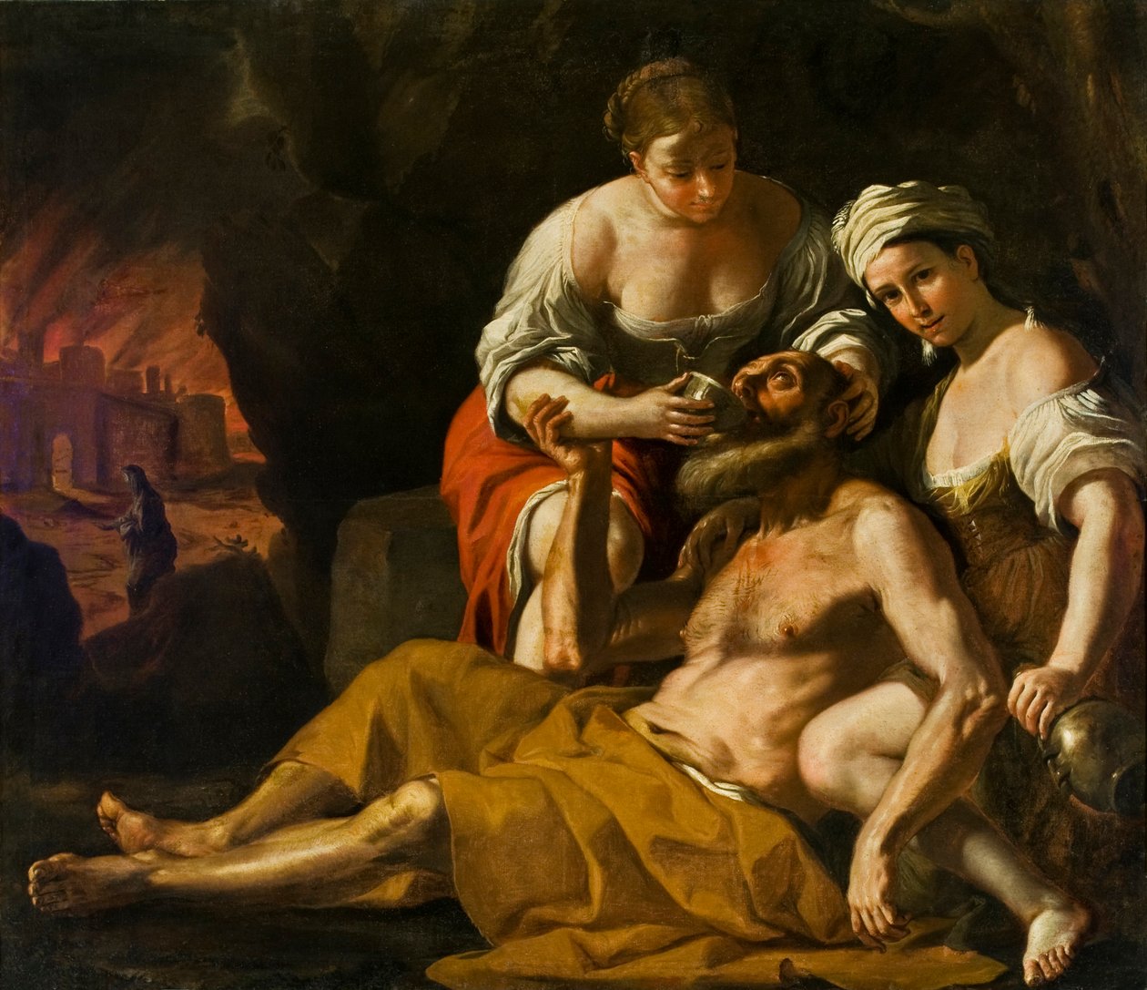 ロトと彼の娘達、およそ1675- 1680年。 作： マティア・プレティ