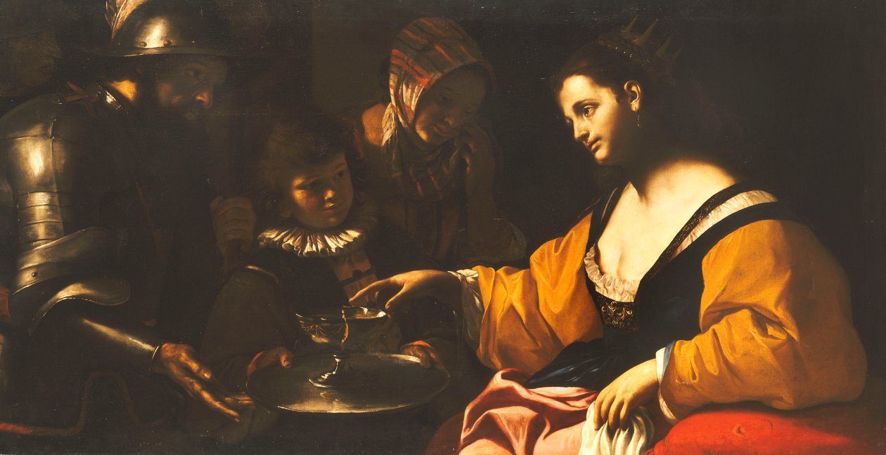 1640年頃、毒の杯を受け取ったソフォニスバ 作： マティア・プレティ