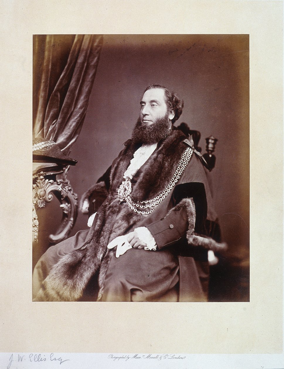 サー・ジョン・ウィテカー・エリス、c1865 作： マウルとCo