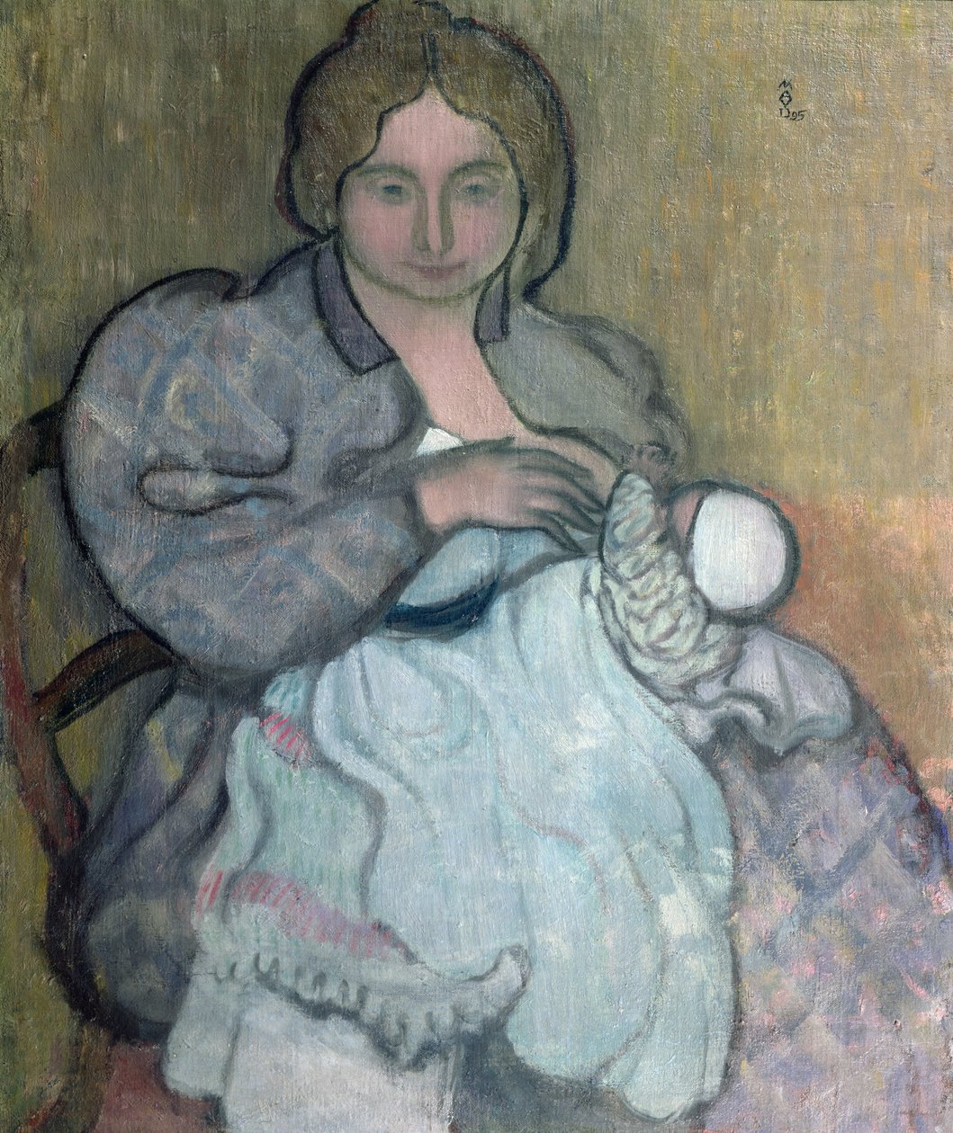 白いドレスのマタニティ（ジャンポール）c.1895 作： モーリス・デニス