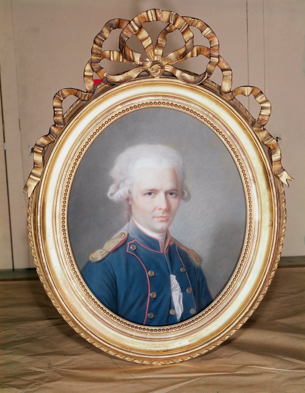 ピエール・ショデルロス・デ・ラクロス将軍（1741-1803）（紙にパステル） 作： モーリス・クエンティン・ド・ラ・トゥール