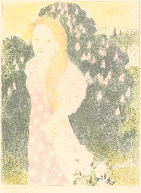 夕暮れは古いペンキの柔らかさを持っています 作： モーリス・デニス