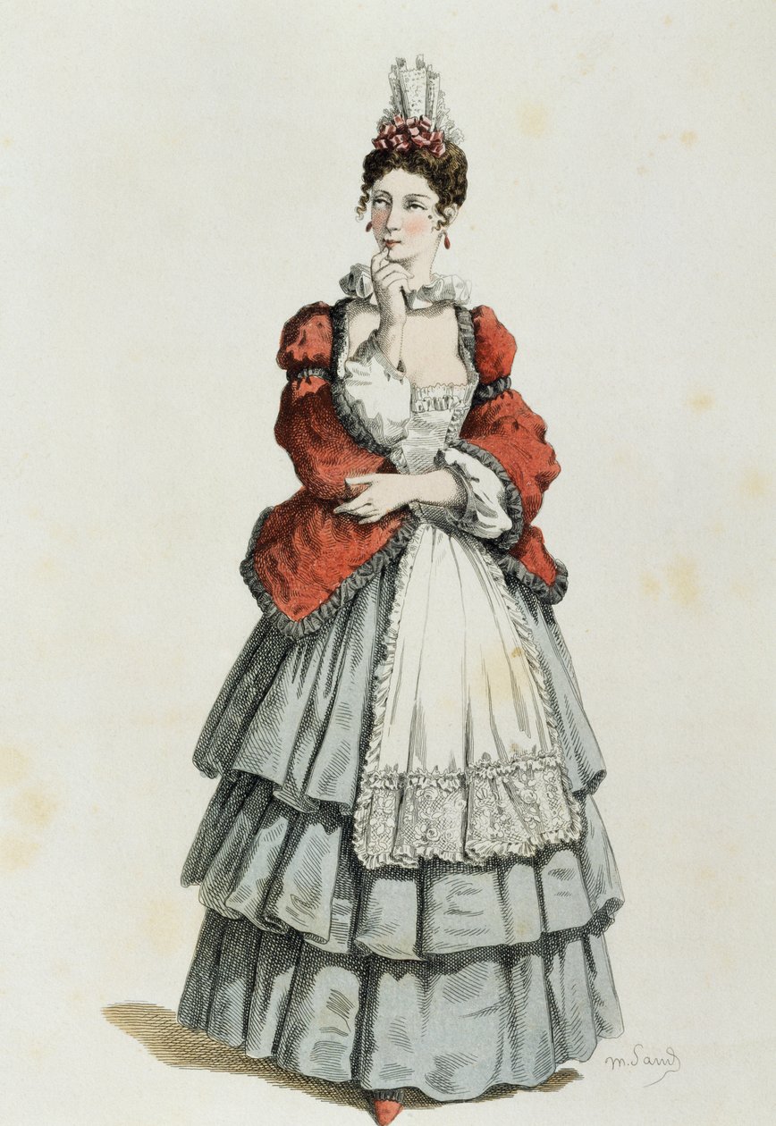 モーリス・サンド（1823-1889）による「1683年のコロンビーン 作： モーリス・サンド