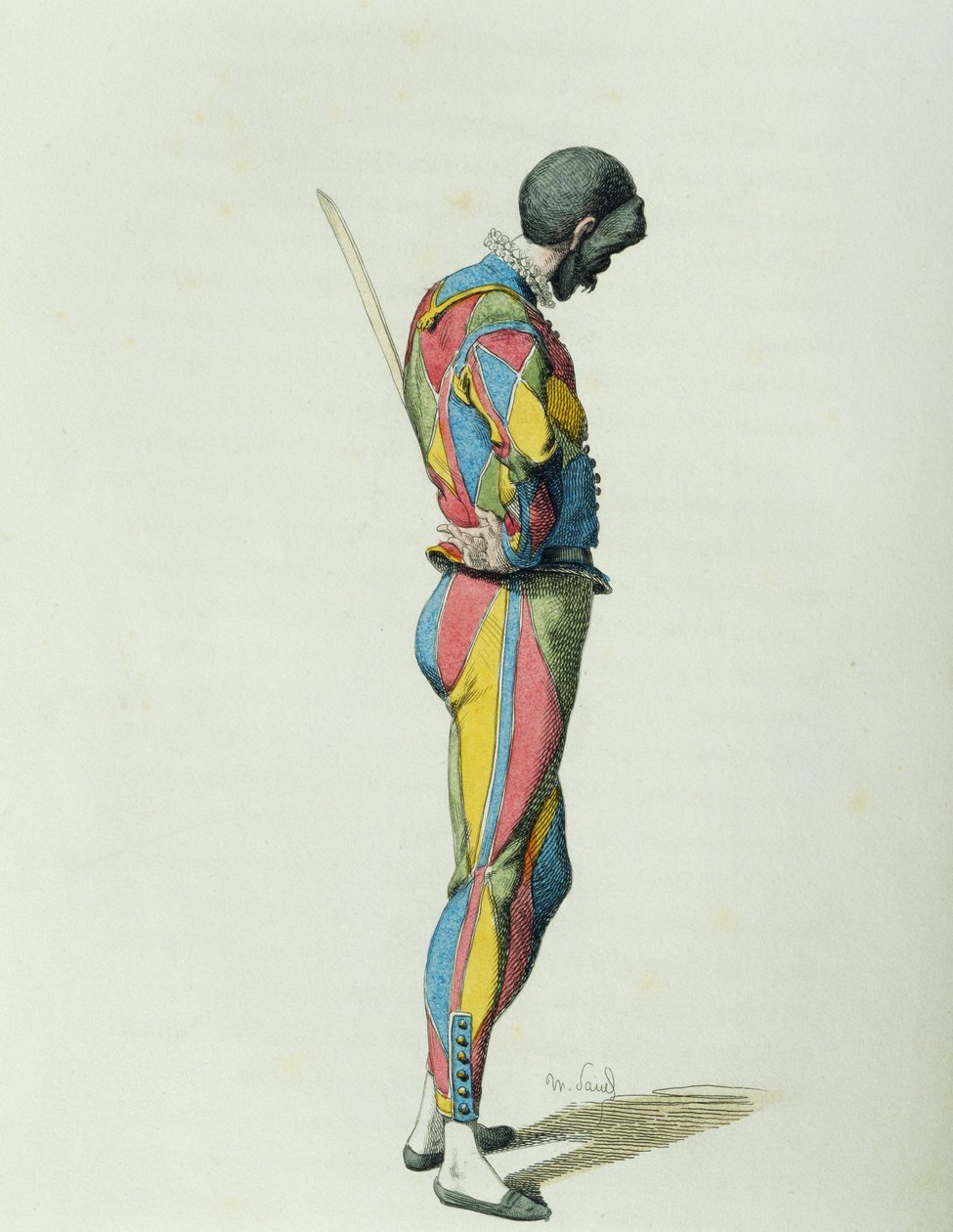 モーリス・サンド（1823-1889）による1858年のハーレクイン 作： モーリス・サンド