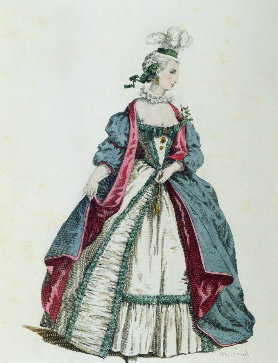 モーリス・サンド（1823-1889）による1716年のシルビア 作： モーリス・サンド