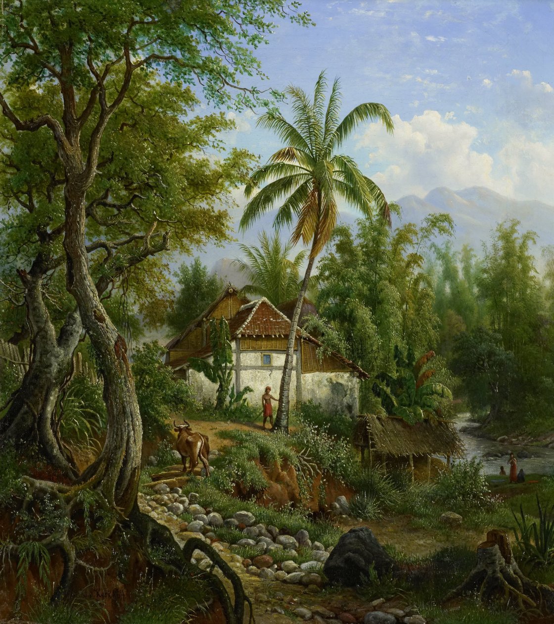 インドの風景 作： Maurits EHR van den Kerkhoff