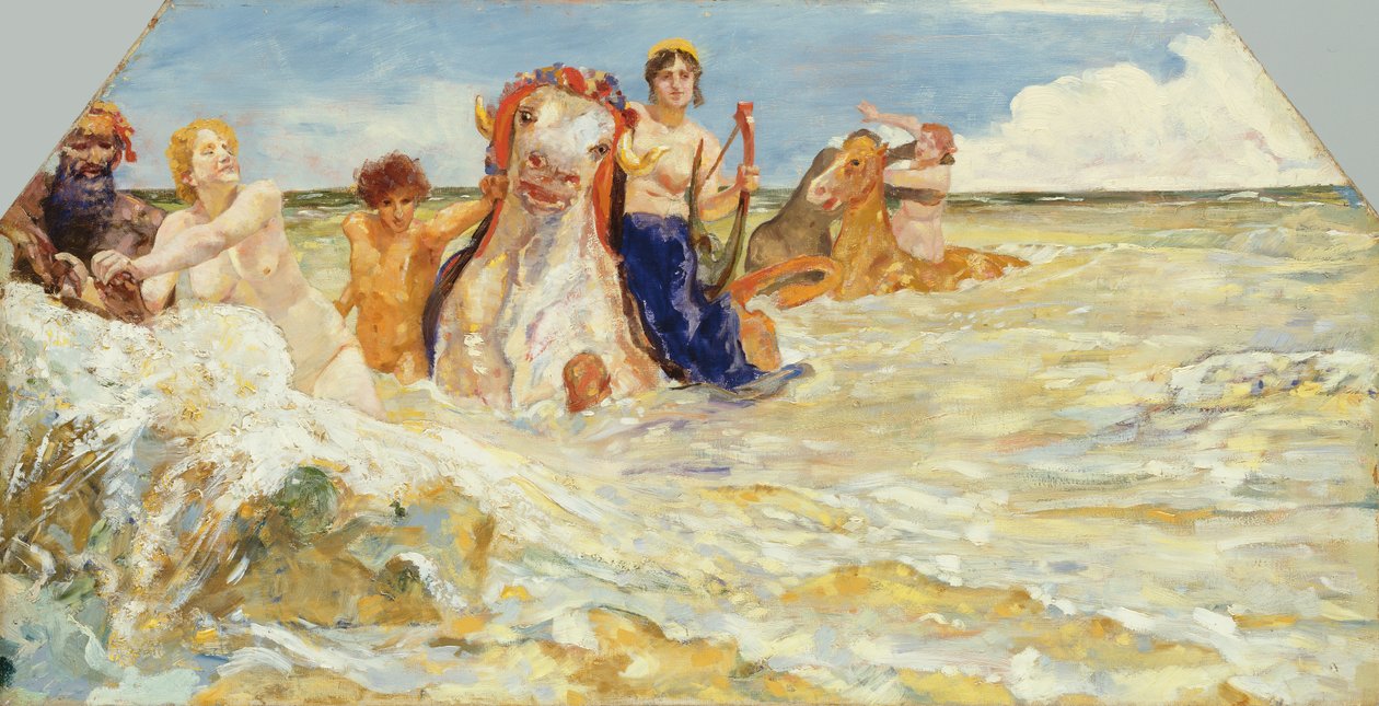 サーフの海の神々、1884-85 作： マックス・クリンガー
