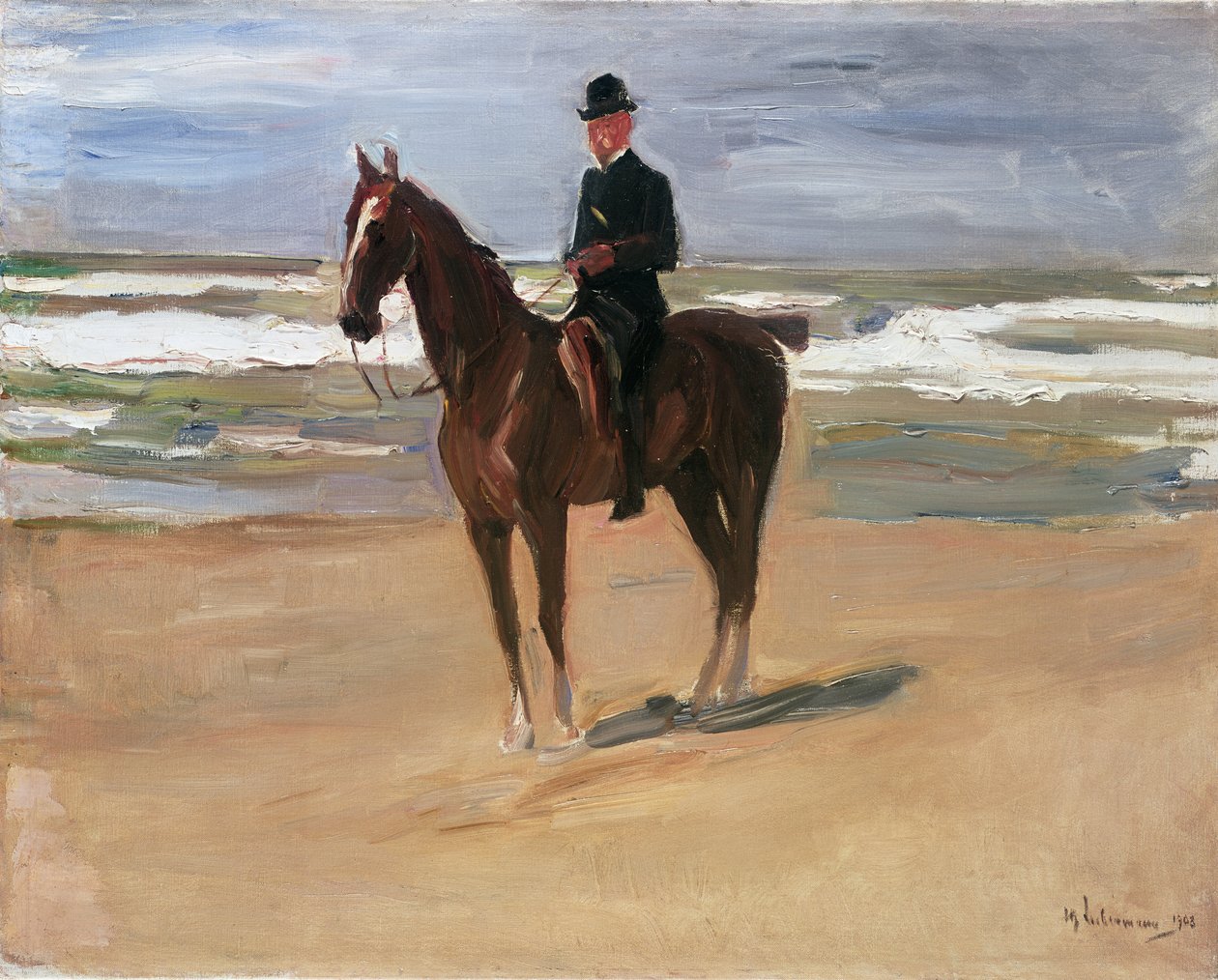ライダーオンザビーチ、1908 作： マックス・リーバーマン