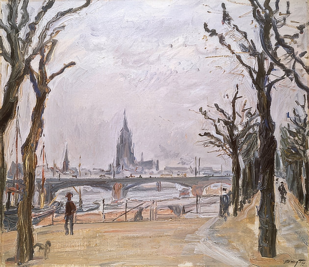 フランクフルトの景色。 1911 作： マックス・スレイボクト