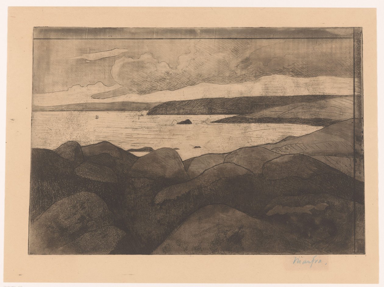 ブルトン海岸 作： Maxime Camille Louis Maufra（に帰属）