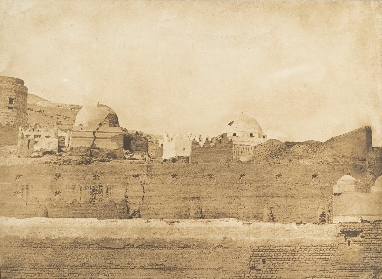 1849-50年、シウトのイスラム教徒の墳墓。 作： マキシムデュキャンプ
