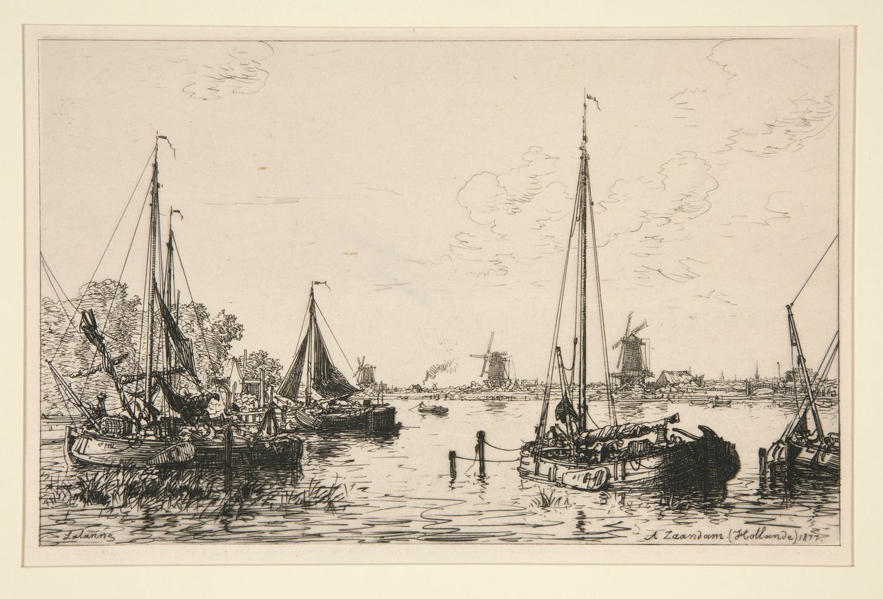 A Zaandam, Holland (オランダ、ザーンダムにて) 作： マキシム・ラランヌ