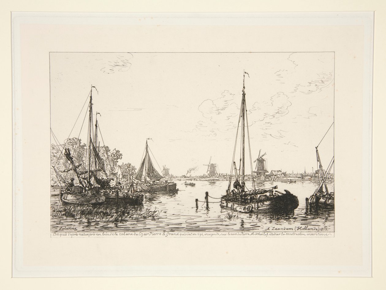 A Zaandam, Hollande (オランダ、ザーンダムにて) 作： マキシム・ラランヌ