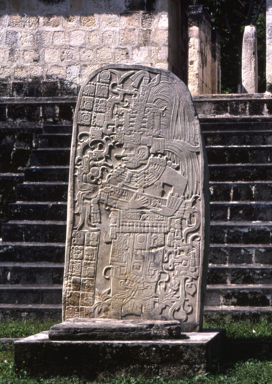 Seibal、Stela 10、Ultimate Classic Period、849 AD 作： マヤ