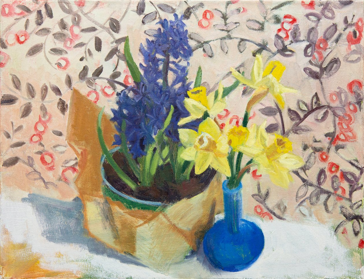 春の花（中）2015年（キャンバスに油彩） 作： ミーガン・ウィリアムソン