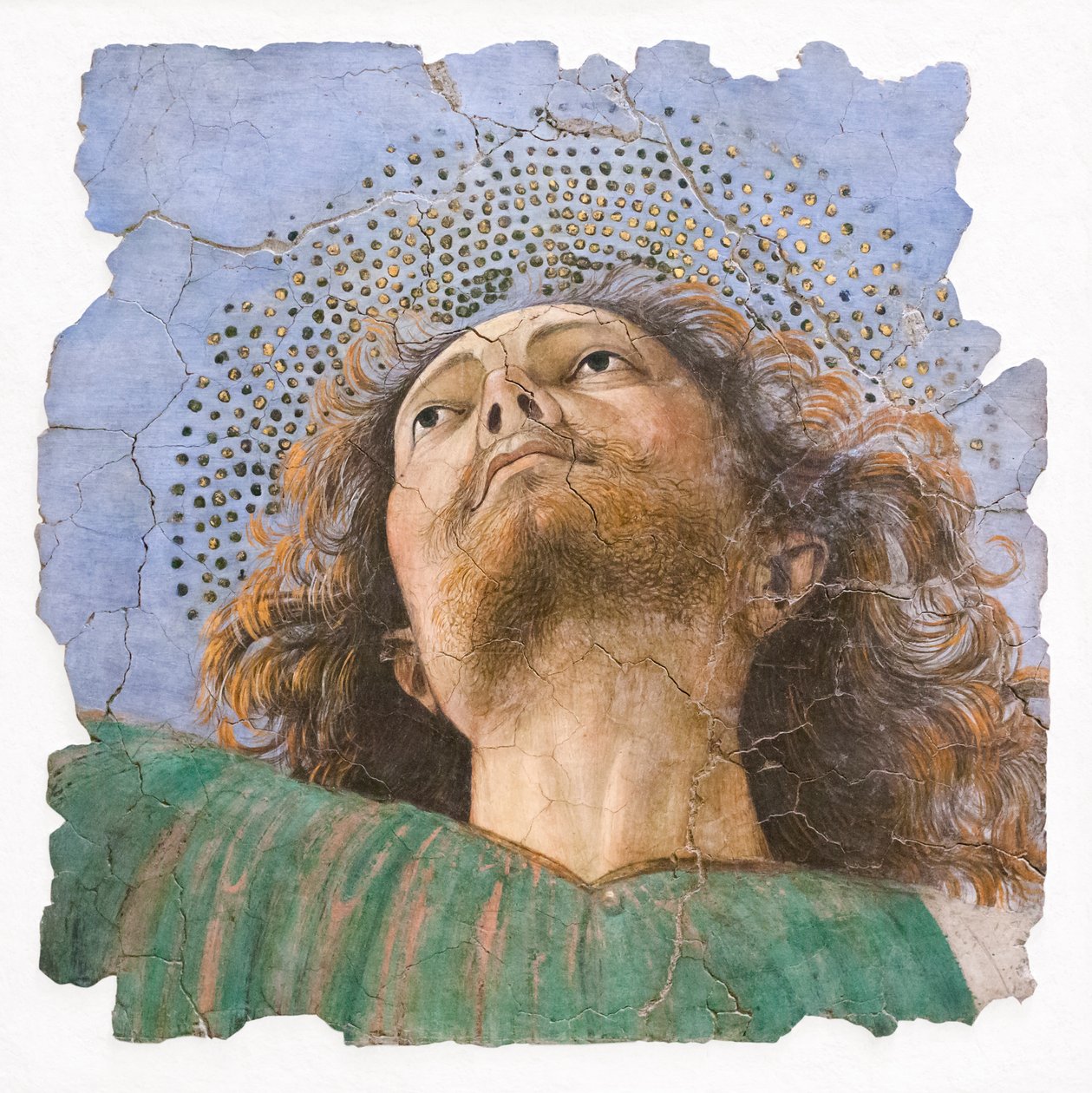 使徒の頭、1480年頃（フレスコ画） 作： メロッソ・ダ・フォルリ