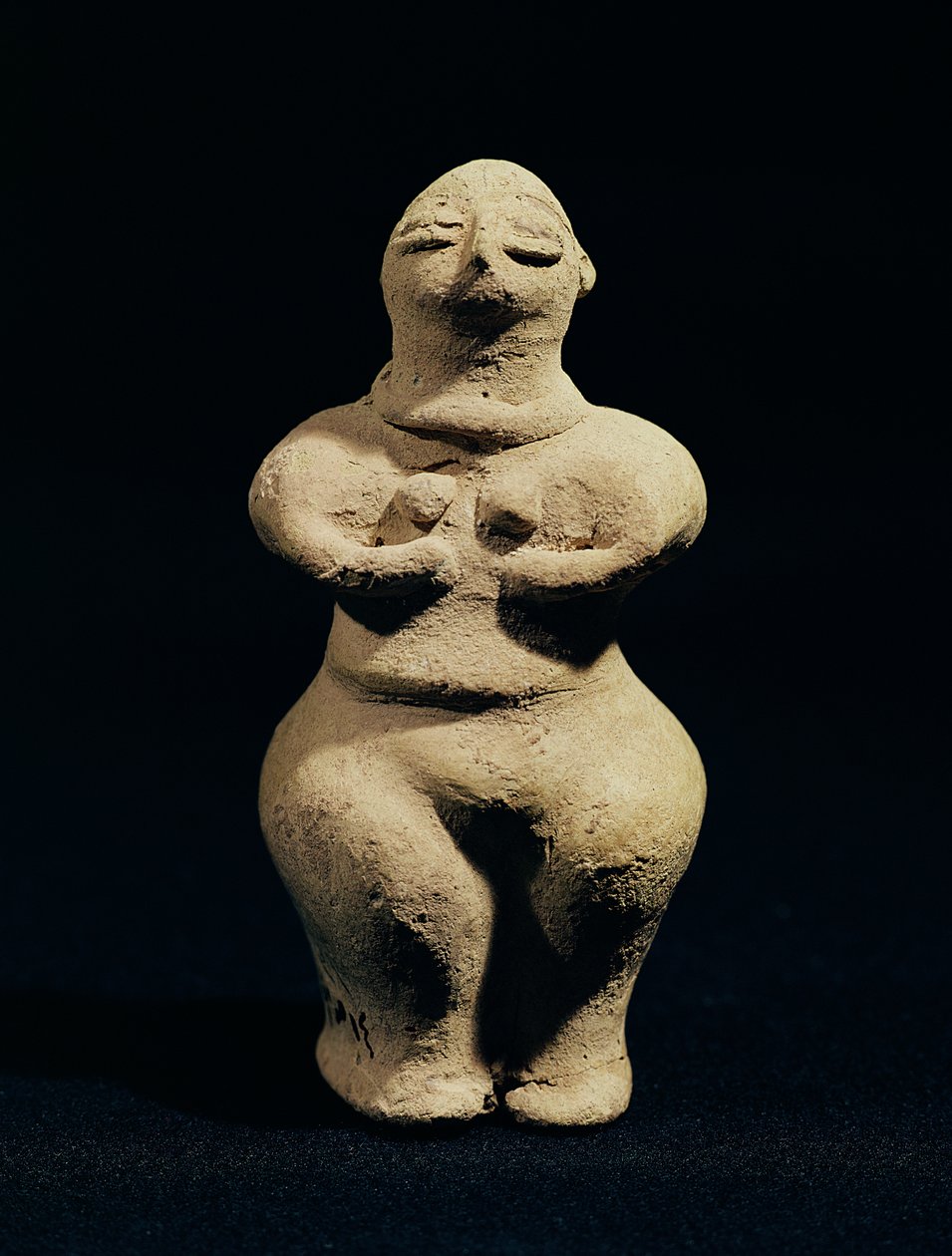 女神の像、紀元前6世紀（テラコッタ） 作： メソポタミア