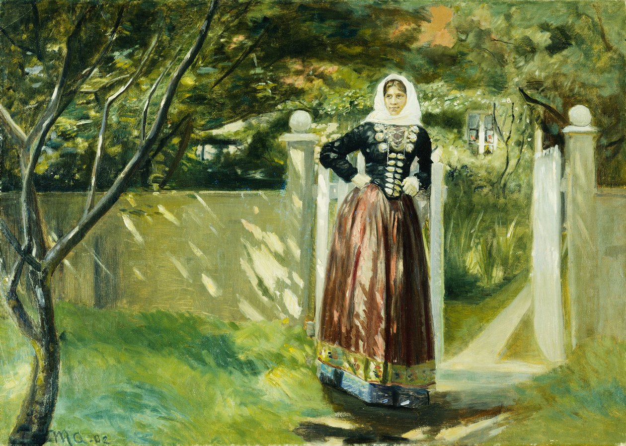 ガーデンゲート、1902年 作： マイケル・ピーター・アンカー