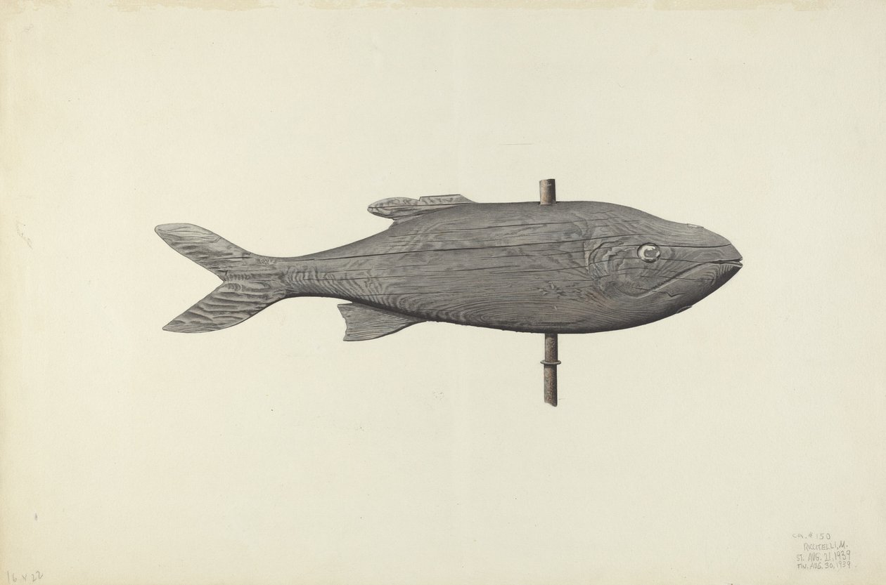 魚の風見鶏、1939年 作： Michael Riccitelli