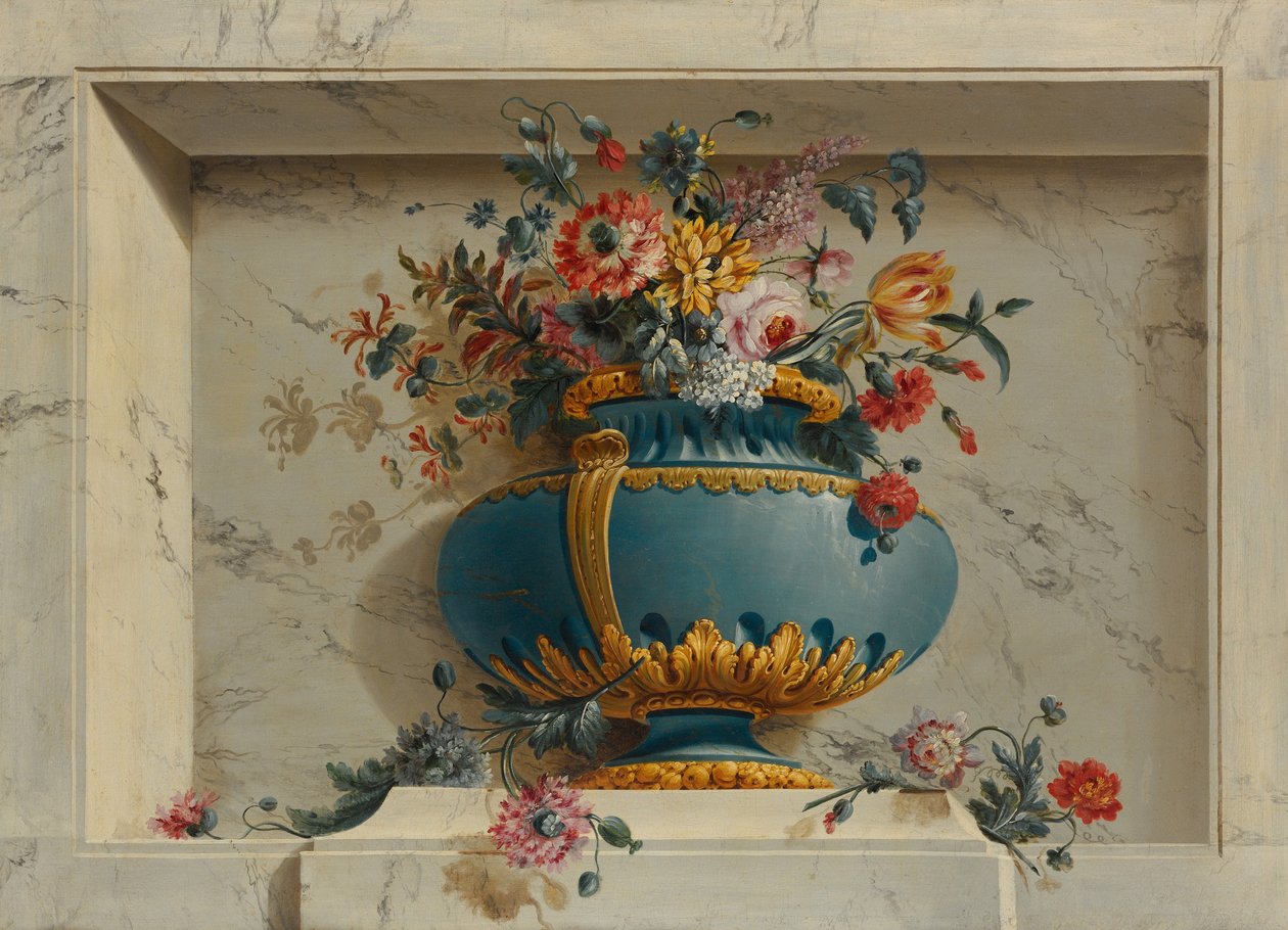 ニッチの花瓶、1763-79年 作： ミシェル・ブルーノ・ベレンゲ