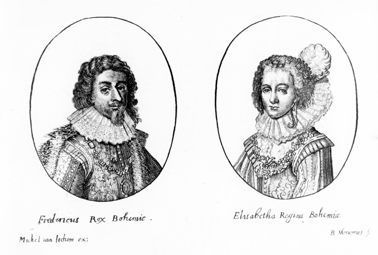 ボヘミアのフレデリック5世とボヘミアの女王エリザベス、バルタザールモンコルネット作、1630年頃 作： ミシェル・ファン・イオケム