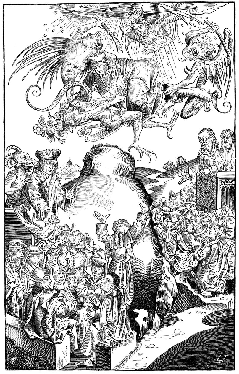 反キリストの治世、1493年 作： ミシェル・ヴォルゲムス