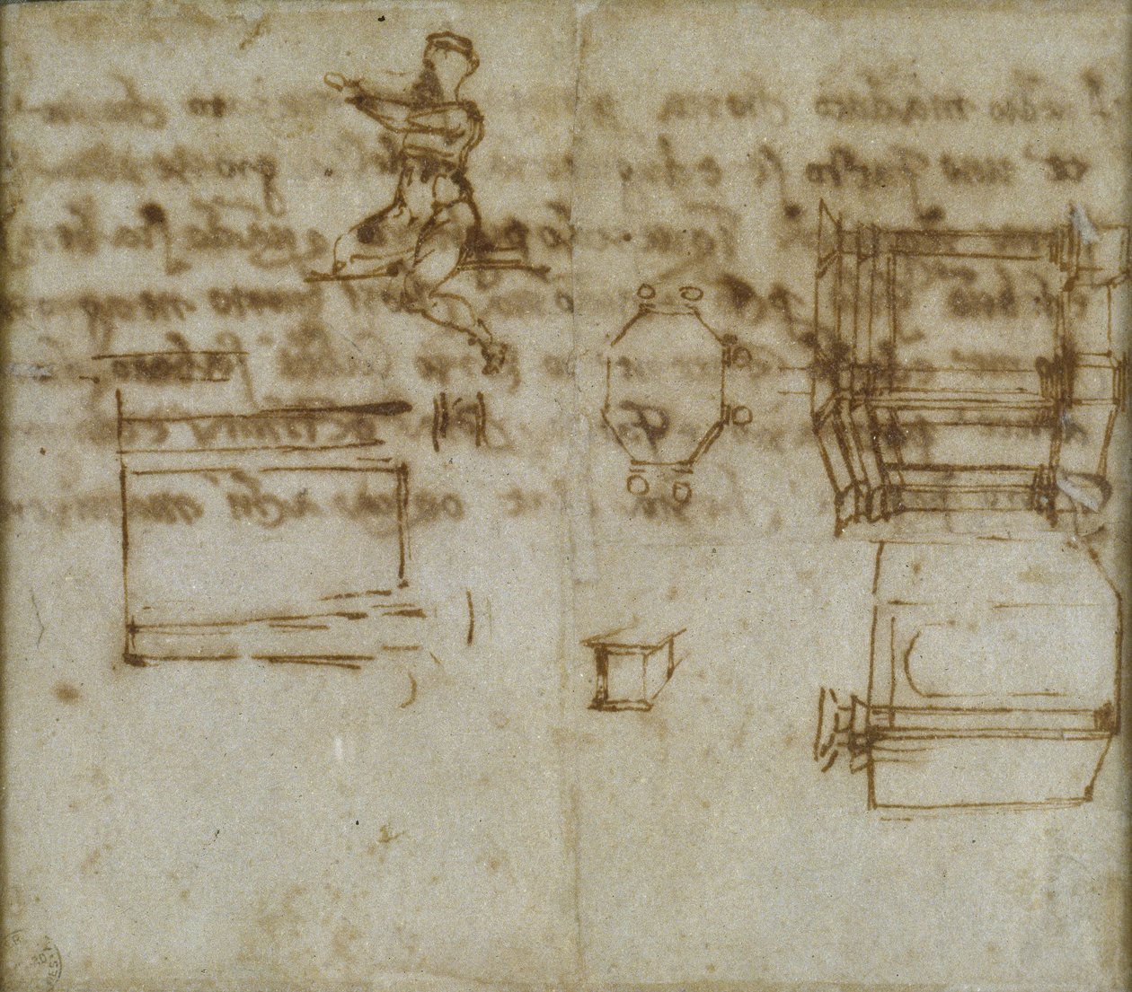 1518年の八角形の建物の研究 作： ミケランジェロ・ブオナローティ