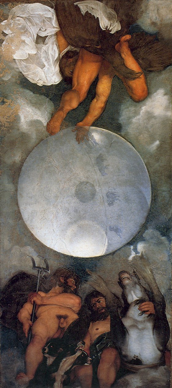 木星、海王星と冥王星、ca。 1597 作： ミケランジェロ・メリシ・カラヴァッジオ