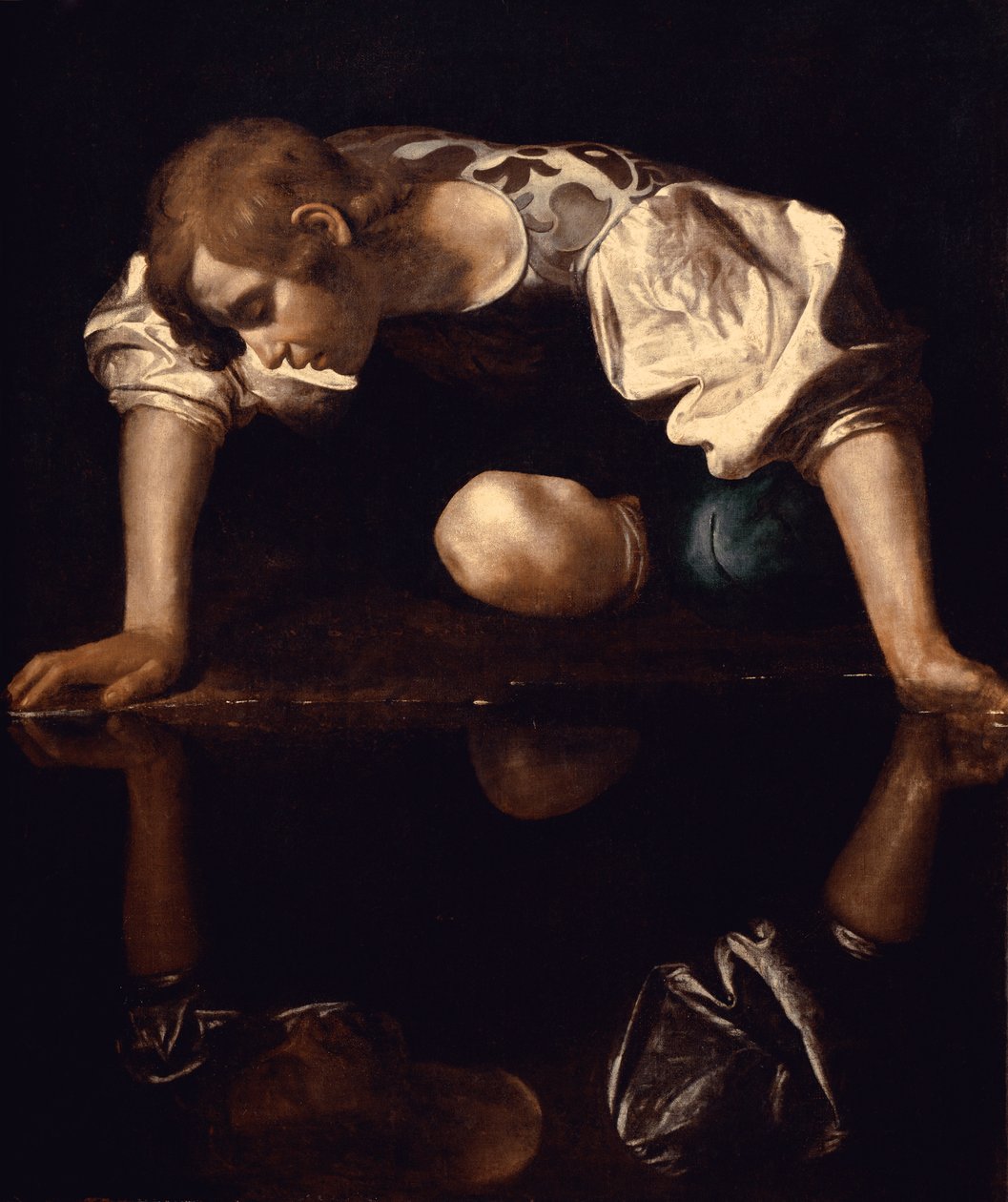 水仙、c.1597-99 作： ミケランジェロメリシダカラヴァッジョ