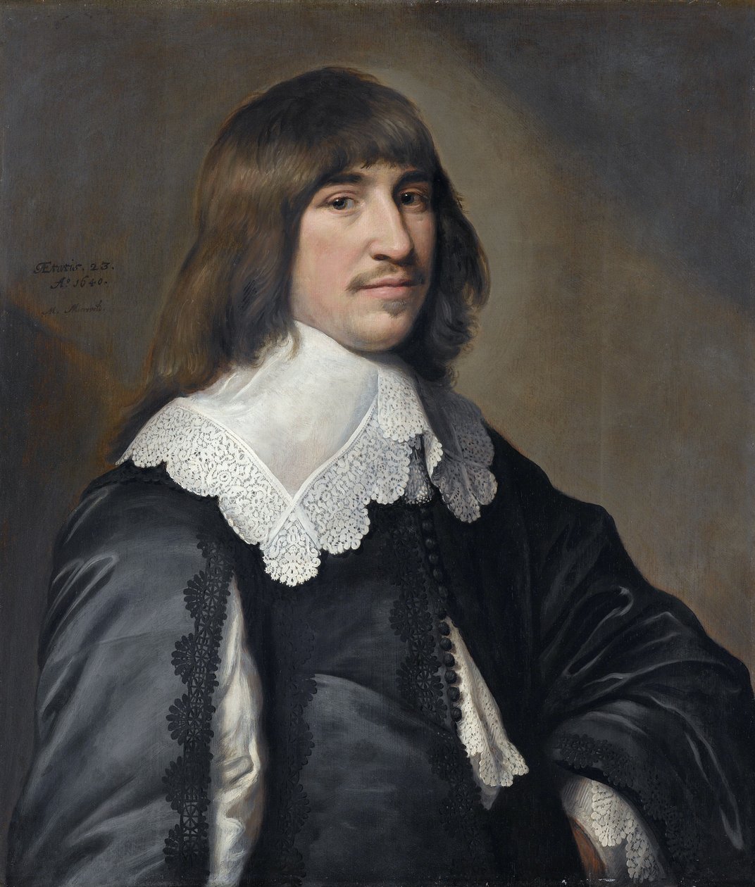 ヘンドリック・ホーフトの肖像（1617-1678） 作： ミシェル・ヤンシュ・ファン・ミーレベルト