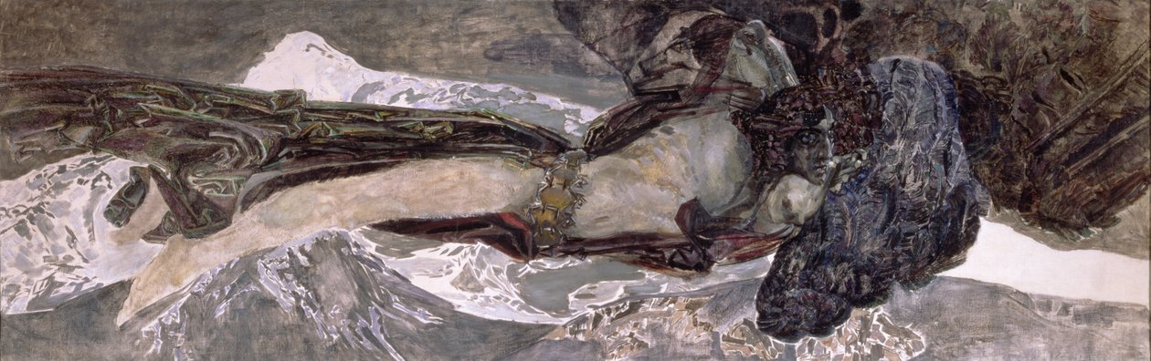 空飛ぶ悪魔、1899年 作： ミハイル・アレクサンドロヴィチ・ヴルーベリ