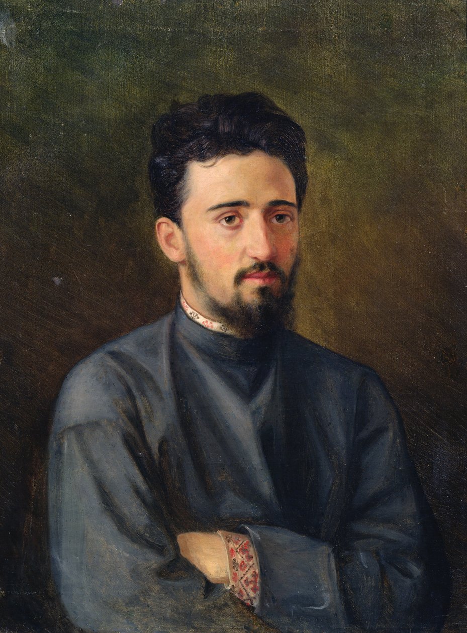 Vsevolod M. Garshinの肖像、1878年 作： ミハイル・ゲオルギエヴィッチ・マリシェフ