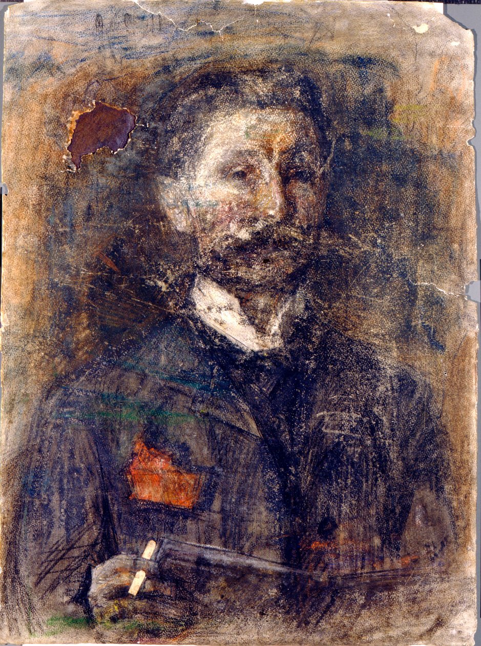 自画像、1904。 作： ミハイル・アレクサンドロヴィチ・ヴルーベリ