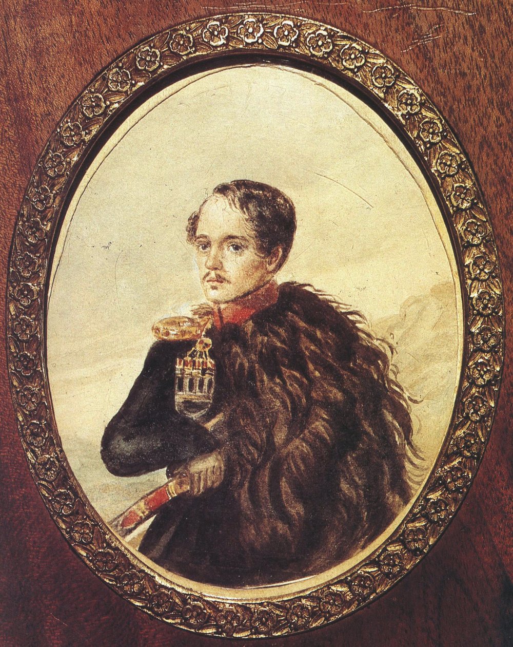 自画像、1837 作： ミハイル・ユリエビッチ・レルモントフ