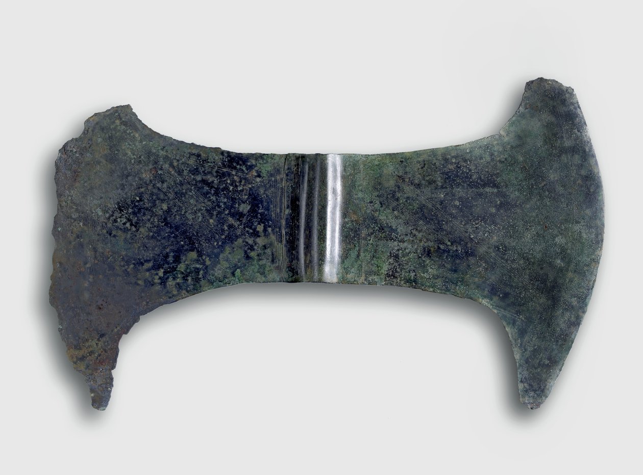 奉納二重軸、クレタ島、紀元前1700〜1500年頃（ブロンズ） 作： ミノアン