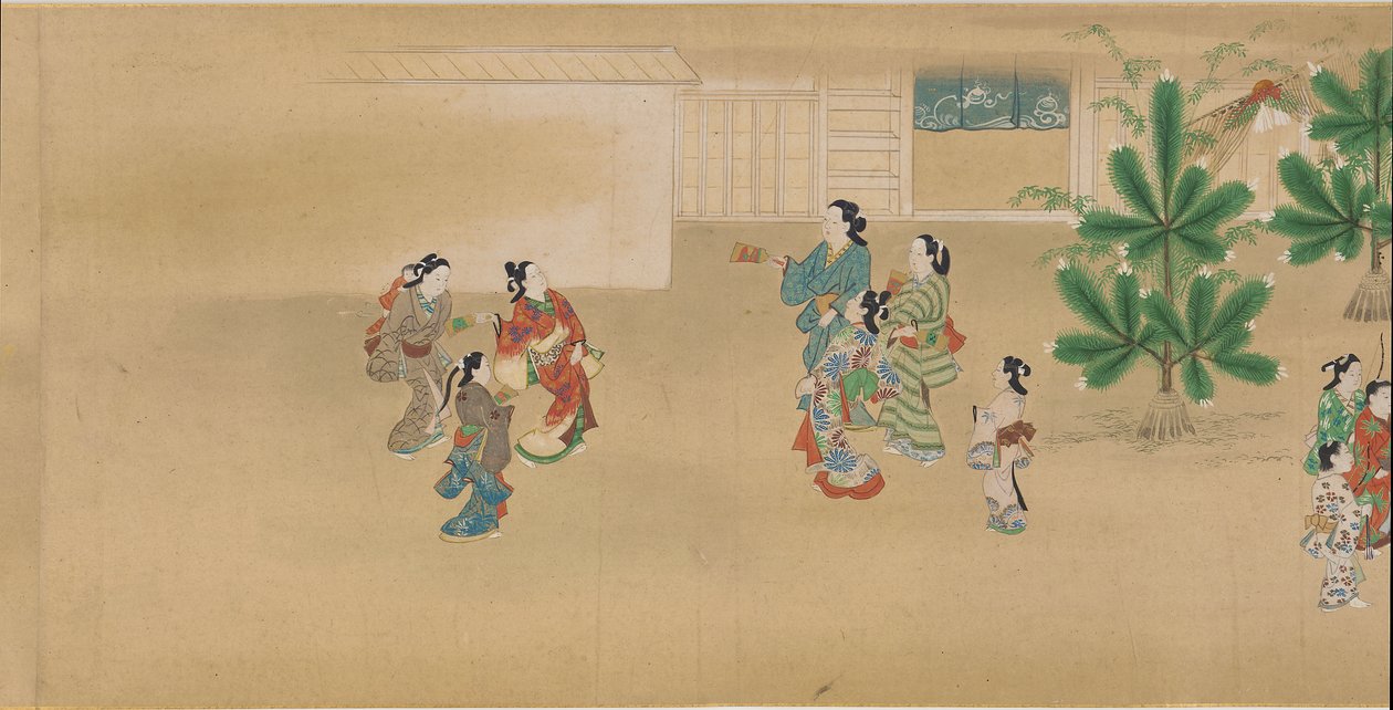 12か月の祭典、1682〜1752年 作： 宮川長春