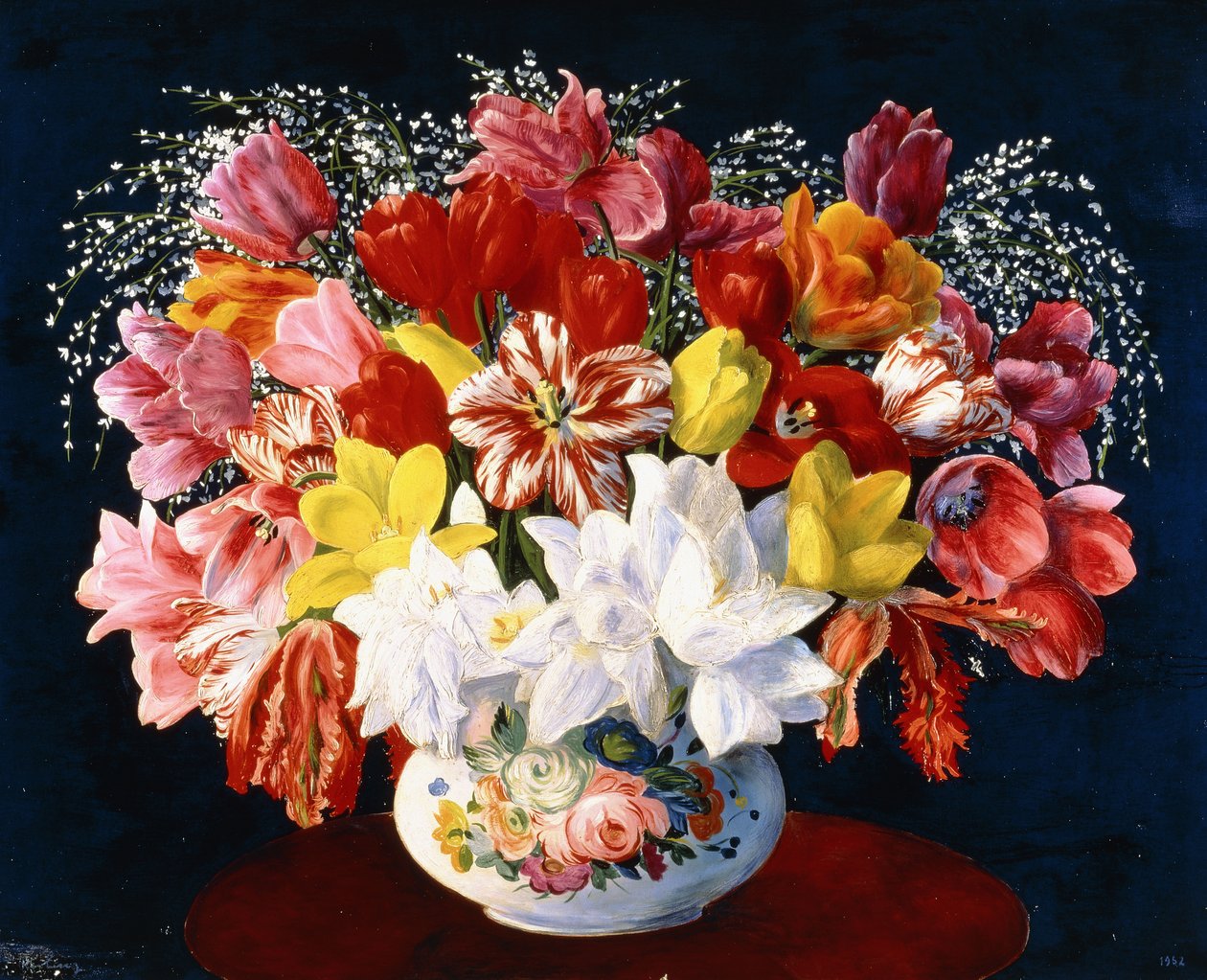 チューリップの大きな花束 作： モイズ・キスリング