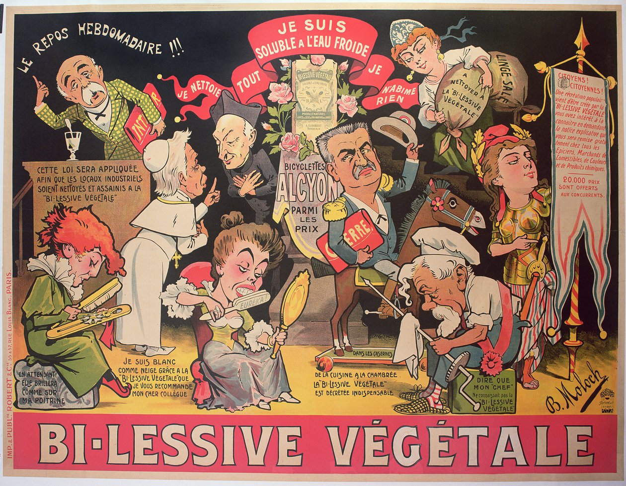ポスター広告「Bi-Lessive vegetale」 作： ジャガーノート