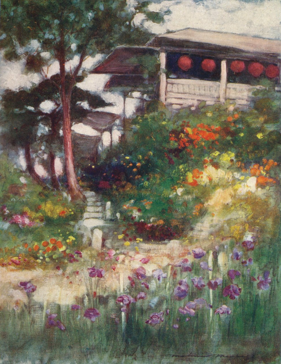 「菖蒲園」、c1887、1901 作： モーティマー・ラディントン・メンペス