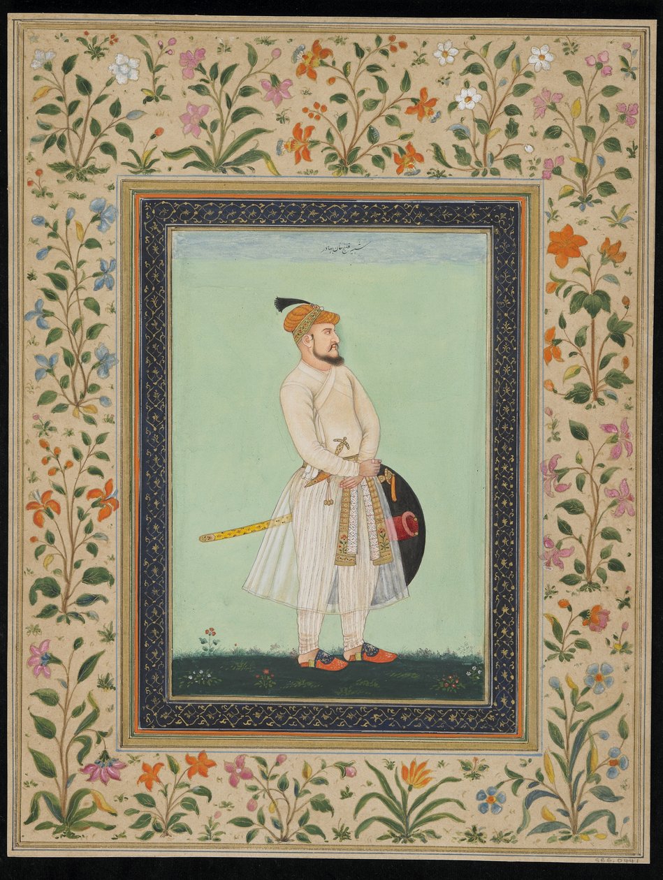 Qilich Khan、デタッチアルバムフォリオ、1900年頃 作： ムガル学校