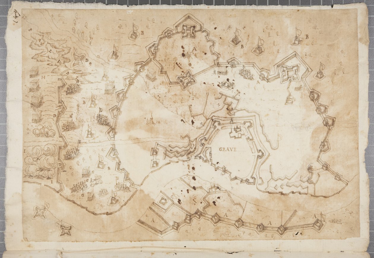 ウルビーノなどのムティオ・オディによるドローイングのポートフォリオ、p119、c.1635-40 作： ムジオ・オッディ