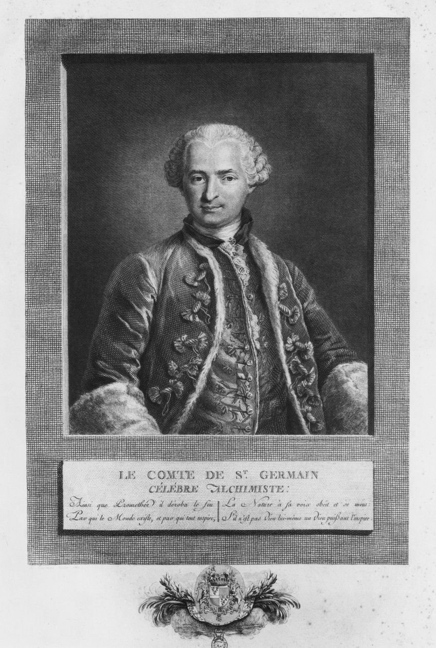 有名な錬金術師、1783年のサンジェルマン伯 作： N.トーマス