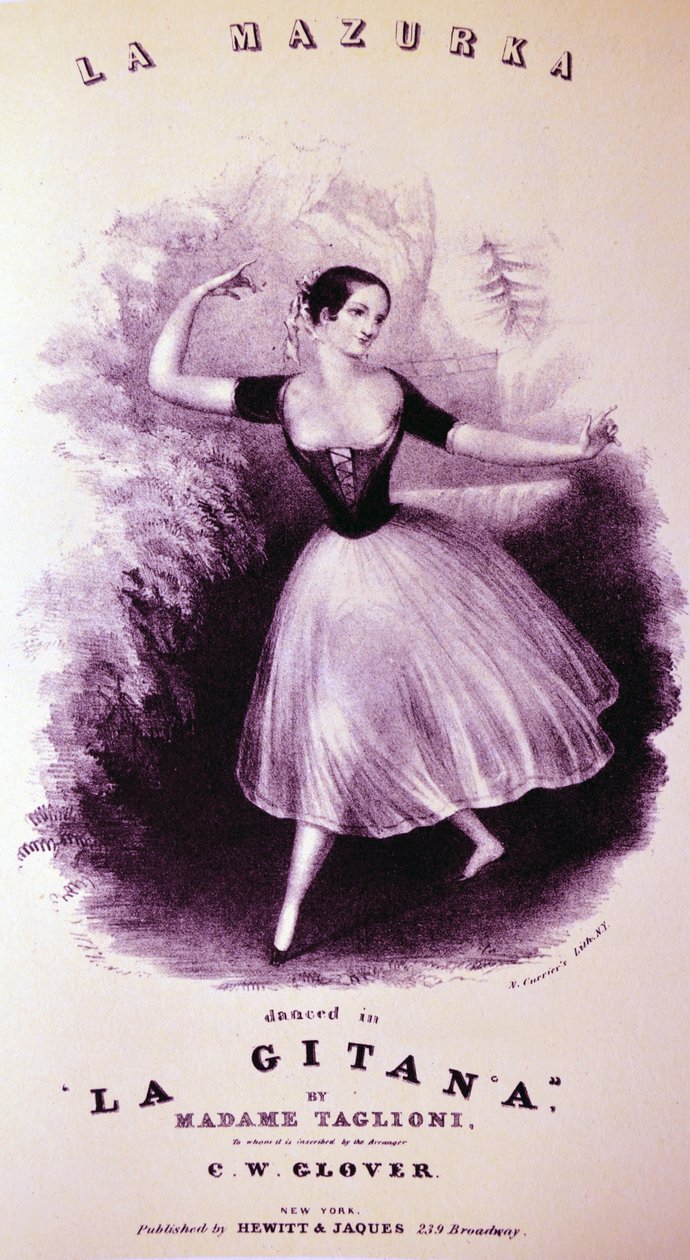 Currier＆Ivesイラスト19世紀。ラマズルカ 作： N. and Ives、JM Currier
