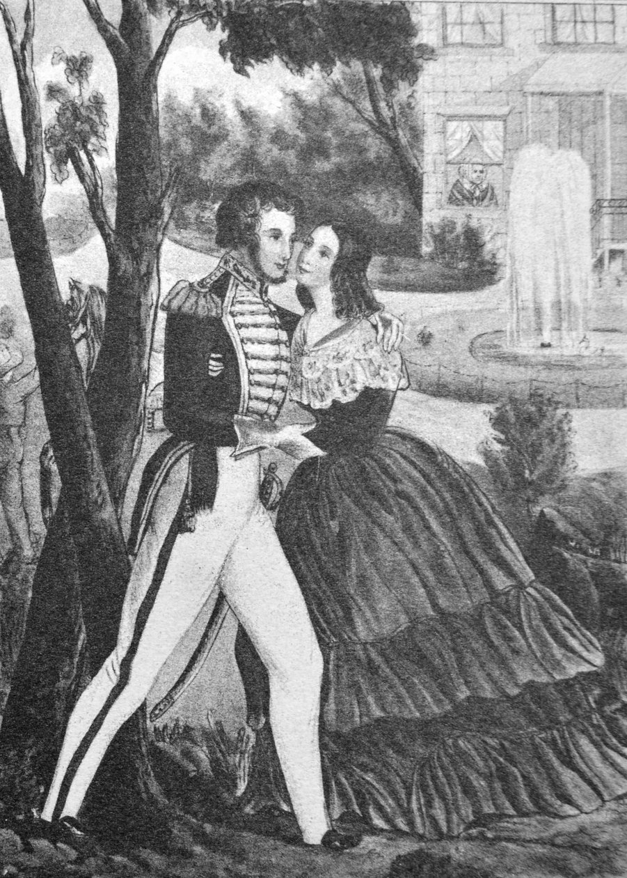 Currier＆Ivesイラスト19世紀。兵士の帰還 作： N. and Ives、JM Currier