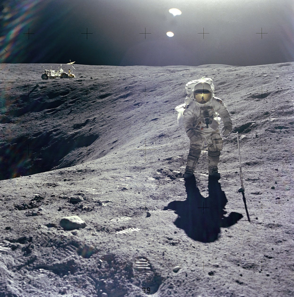 アポロ 16 号 - NASA、1972 年。 作： NASA画像