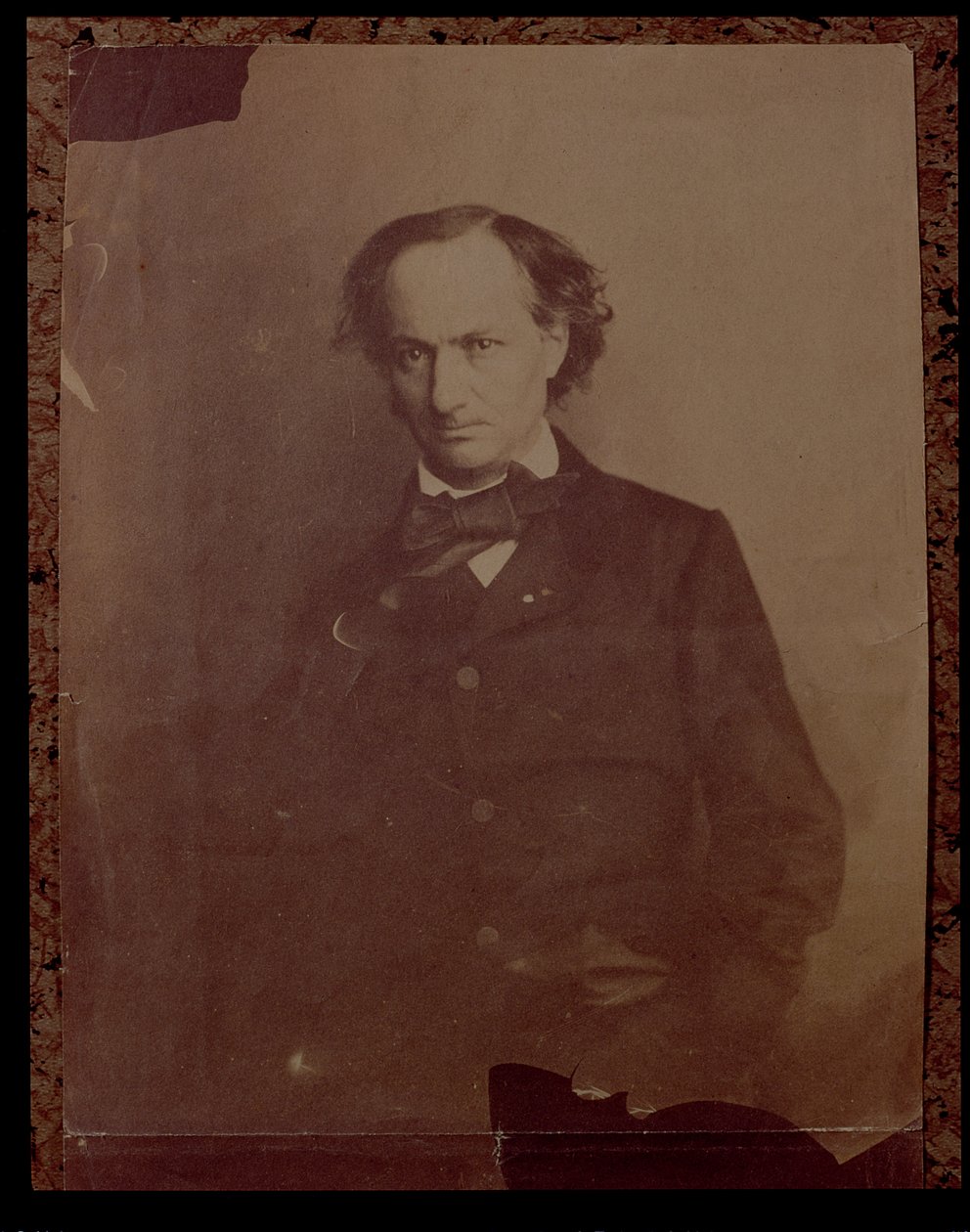 シャルルボードレール（1820-1867）、フランスの詩人、肖像写真 作： ナダール
