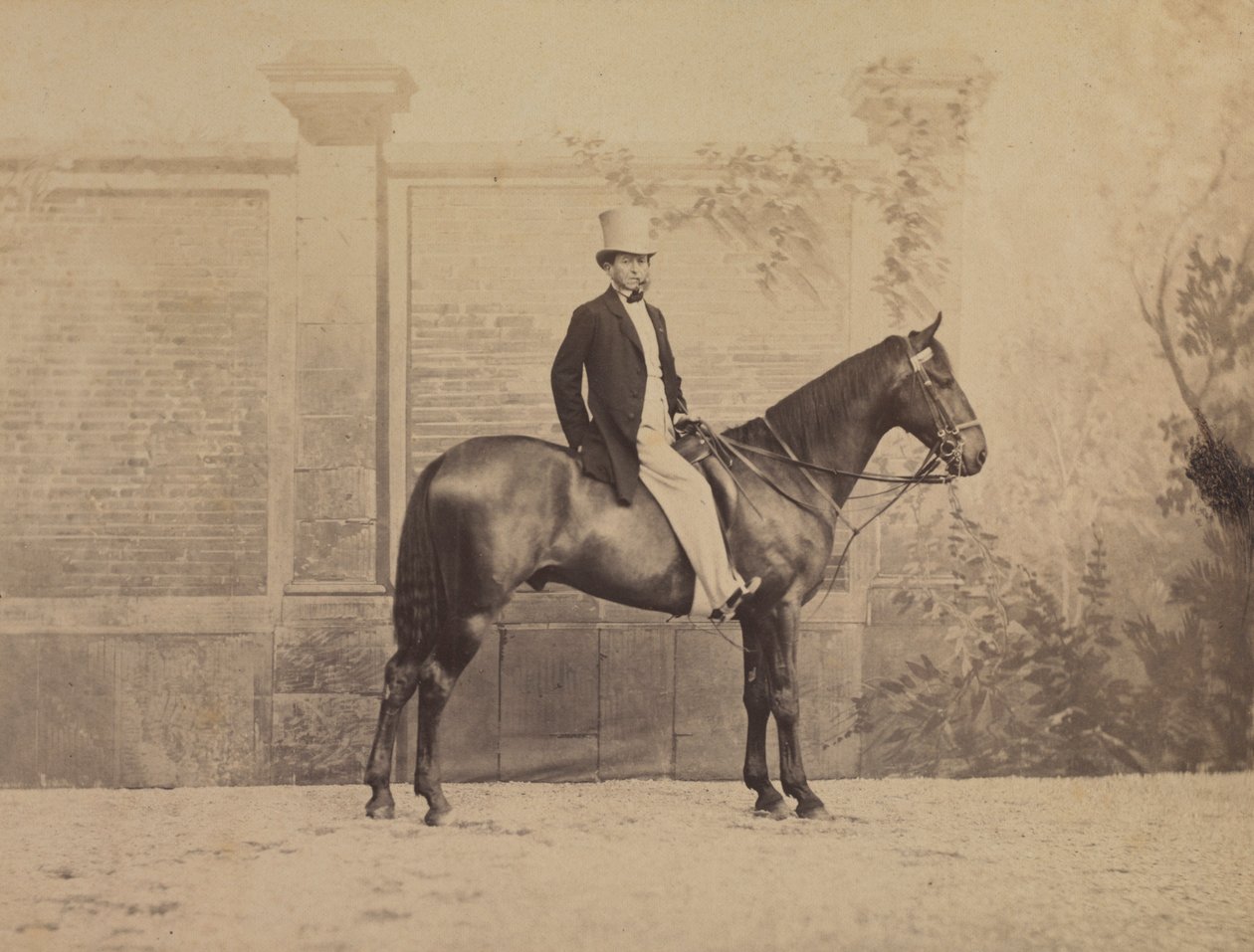 馬の男c。 1860年代。 作： ナダール