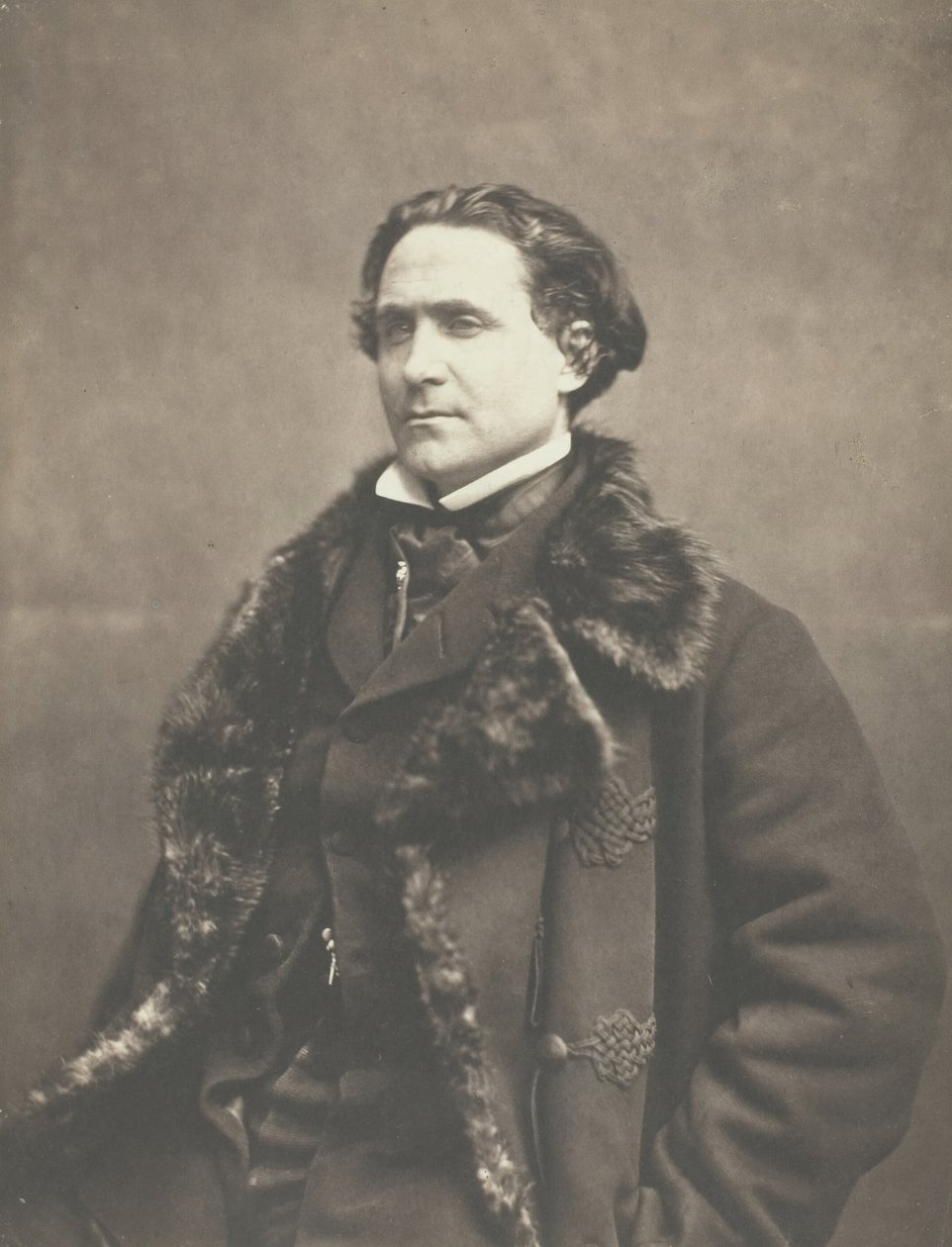 ラ・フォンテーヌの肖像、c. 1854～1860年。 作： ナダール