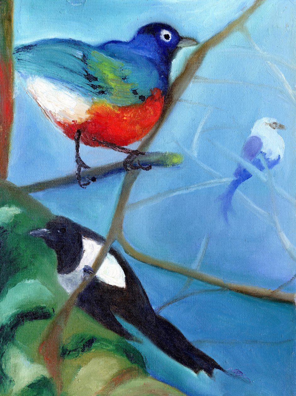 鳥でいっぱいの木、2012年、 作： ナンシーモニスチャラランブー
