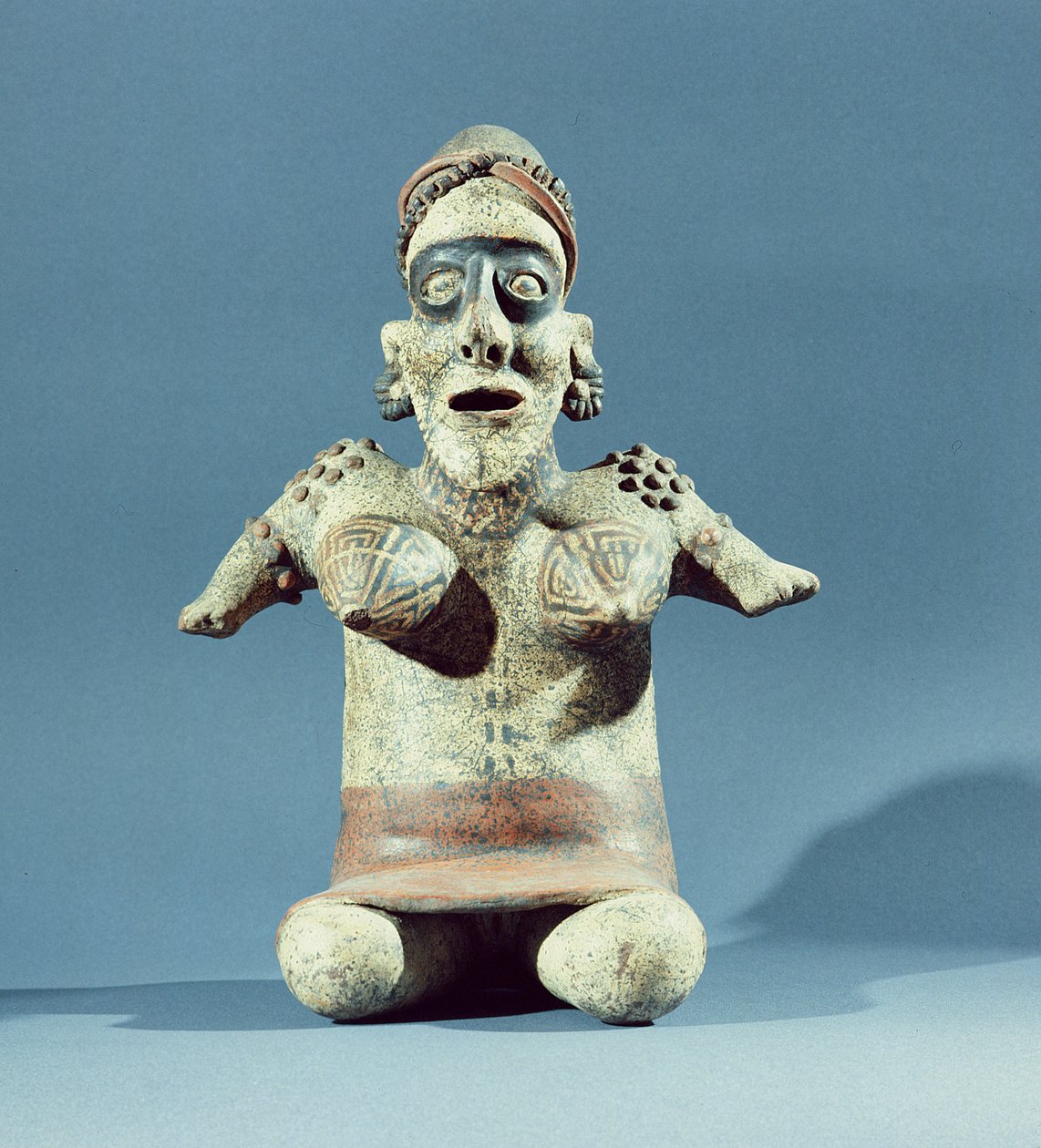 メキシコ、ナヤリット出身の女性像、紀元前300年-紀元500年（セラミック）（207590も参照） 作： ナヤリット